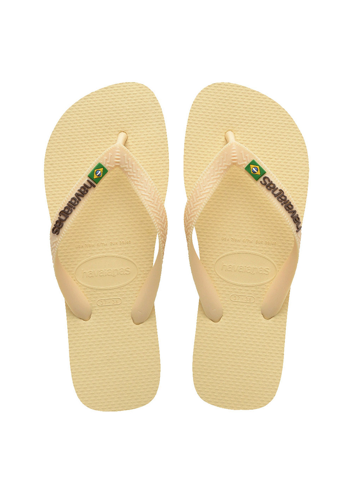 HAVAIANA BRAZIL LOGO in BUTTERCREAM The UPSIDE