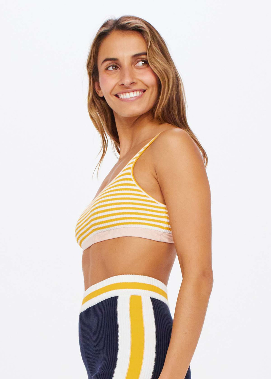 The Upside Aloha Rory Knit Bra - Pine