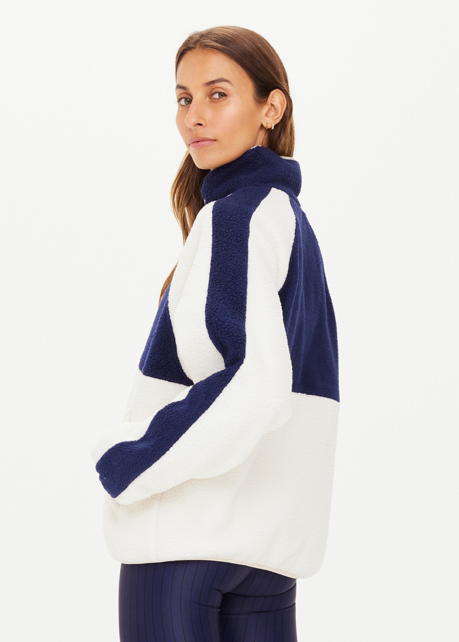 【The Upside】 Harlowフリースジャケット The Upside Harlow colorblocked fleece jacket The Upside