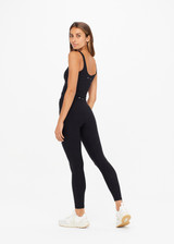 PEACHED 25IN MIDI PANT - BLACK [USW021010]