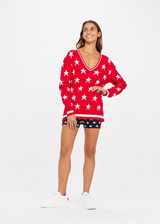 ALL STARS LOUIE SWEATER - RED [USW222085]