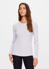 CHRISSY LONG SLEEVE - GREY MARLE [USW023013]