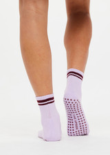 THE UPSIDE women's 3 Pack Grip Socks are anti slip grip socks with a soft terry sole and midi ankle height in 3 different colours.