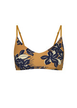 THE UPSIDE women's floral Aruba Ballet Bra is designed for soft support in recycled peached fabric with adjustable straps. Perfect for yoga & pilates.