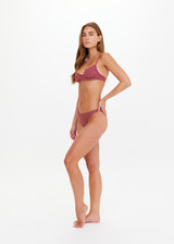 THE UPSIDE women's pink check Aliki Heidi Bra offers a supportive, comfortable fit with balconette shape, underwire, and metal back clip. Made for swim.