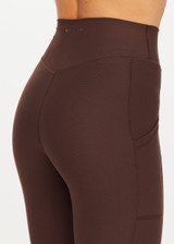 PEACHED 25IN HIGH MIDI PANT - COCOA [USW026058]