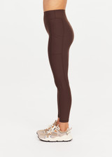 PEACHED 25IN HIGH MIDI PANT - COCOA [USW026058]