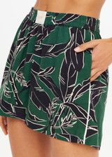 THE UPSIDE women's floral Tamara Jordi Short is high-waisted with an elasticated waist and contrast cream side piping. Made for lifestyle.