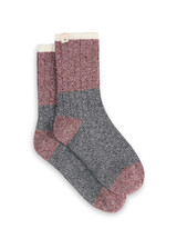 THE UPSIDE women's navy cotton Block Crew Sock features a colour block design, soft cosy construction and signature arrow logo detail. Made for lifestyle.