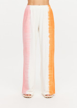 THE UPSIDE women’s tie dye recycled cotton Tokio Wide Leg Pant is designed for a relaxed fit and features side detailing, a high rise waist and side seam pockets. Made for lifestyle.