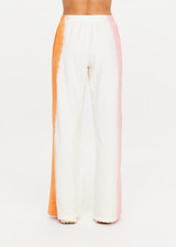 THE UPSIDE women’s tie dye recycled cotton Tokio Wide Leg Pant is designed for a relaxed fit and features side detailing, a high rise waist and side seam pockets. Made for lifestyle.