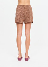 THE UPSIDE women’s leopard organic cotton Javan Darcy Short is designed for a true to size fit and features a mid rise waist and side seam pockets. Made for lifestyle.