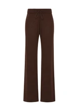 THE UPSIDE women's brown cashmere blend Coco Amelie Cashmere Knit Pant is designed for a true to size fit and features a straight leg silhouette, elasticated waistband and drawcord detail. Made for lifestyle.