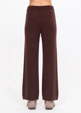 THE UPSIDE women's brown cashmere blend Coco Amelie Cashmere Knit Pant is designed for a true to size fit and features a straight leg silhouette, elasticated waistband and drawcord detail. Made for lifestyle.