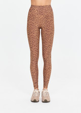 THE UPSIDE women’s leopard recycled peached Javan 28inch High Rise Legging is designed for a soft and supportive fit and features a high rise waist. Made for yoga and pilates.