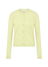 THE UPSIDE women's green Sakina Cashmere Cardigan is designed for a regular fit and features pearlised buttons and ribbed trims. Made for lifestyle.