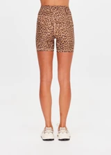 THE UPSIDE women's animal Panthera 5 Inch Pocket Spin Short is a high-rise fit and features side pockets and is breathable, moisture wicking and quick-drying. Made for yoga and pilates.