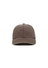 THE UPSIDE women's brown cotton Palacio Soft Cap features an adjustable strap at back and embroidered The Upside logo at back.