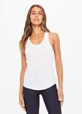 FRANKIE RIB TANK - WHITE [USW020044]