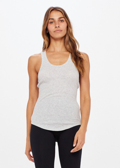 Ribbed Tank Grey