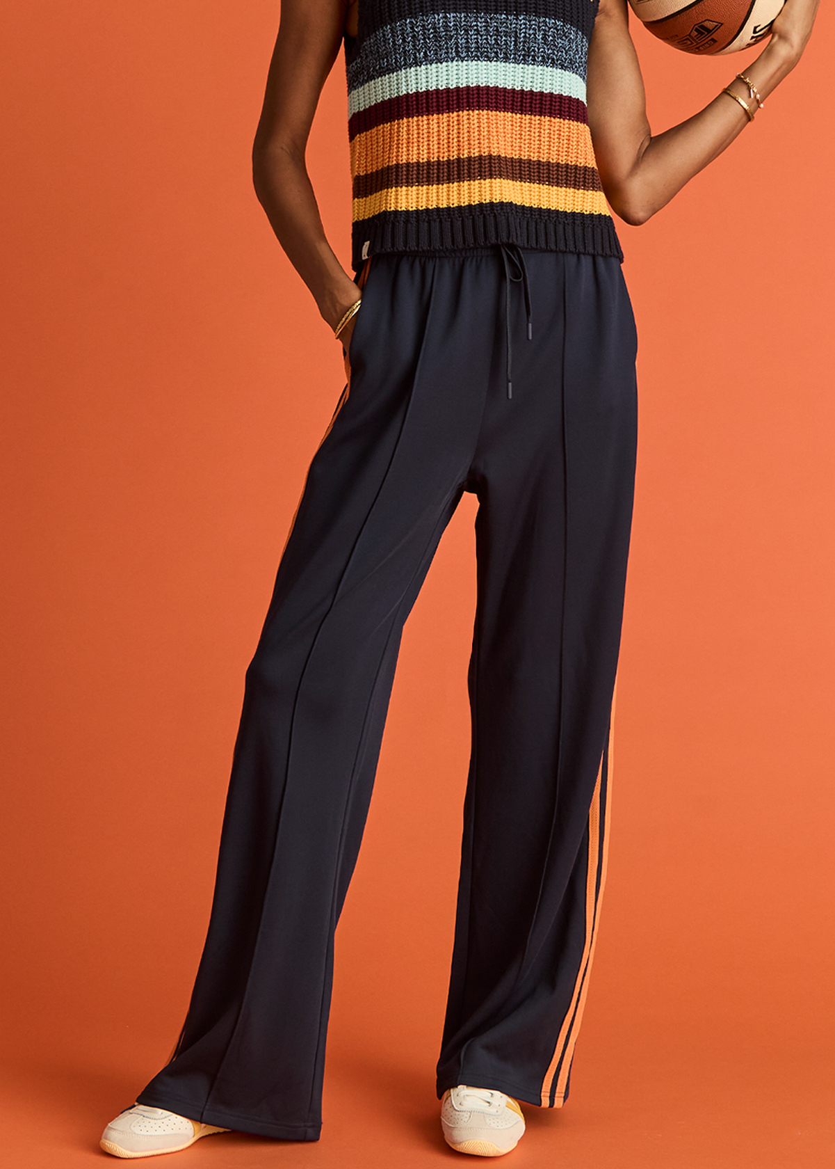 VITESSE MARNIE WIDE LEG PANT in NAVY | The UPSIDE