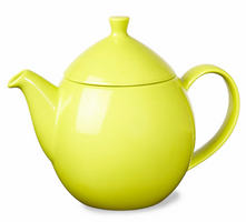New Dew 14oz. Tea Pot With Basket Infuser by ForLife-Lime New Dew 14oz. Tea Pot With Basket Infuser by ForLife-Lime