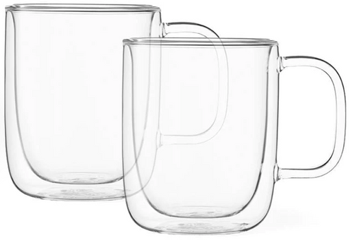 Classic Double Wall Glass Mug By Viva Scandinavia Set Of 2 The Tea Lab 