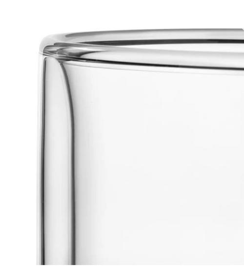 Classic Double Wall Glass Mug - Set Of 2, 350ml - VIVA