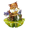3D Pop-Up Card - Owls Pirouette Card -  Luxury Greetings Card for Kids, For Adults, For Her, For Him, Birthday, Any Occasion