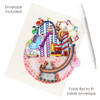 3D Pop-Up Card - Fairground Pirouette Card - Luxury Greetings Card For Kids, For Girls, For Birthday