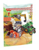 3D Pop-Up Card Tractors And Diggers Swing Card - Luxury Greetings Card for Kids, For Him, For Boys, For Birthday