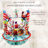 3D Pop-Up Card - Circus Spinning Pirouette Card - Luxury Greetings Card For Kids, For Boys, For Girls, For Any Occasion