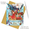 3D Pop-Up Christmas Card - Sleigh Swing Card - Luxury Holiday Card for Family, Kids, Him, Her, Someone Special