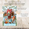 3D Pop-Up Christmas Card - Christmas Robins Swing Card - Luxury Holiday Card for Family, Kids, Him, Her, Someone Special