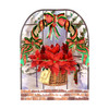 3D Pop-Up Christmas Card - Poinsettia Swing Card - Luxury Holiday Card for Her, for Him, for Family, for Someone Special