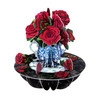 3D Pop-Up Card - Roses Spinning Pirouette Card - Luxury Greetings Card For Her, For Valentine's Day, For Mother's Day