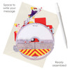 3D Pop-Up Card - Animal Fire truck Spinning Pirouette Card - Luxury Greetings Card For Kids, For Boys, For Girls, For Birthday
