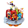 3D Pop-Up Card - Animal Fire truck Spinning Pirouette Card - Luxury Greetings Card For Kids, For Boys, For Girls, For Birthday