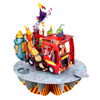 3D Pop-Up Card - Animal Fire truck Spinning Pirouette Card - Luxury Greetings Card For Kids, For Boys, For Girls, For Birthday