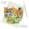3D Pop-Up Card - Zoo Animals Pop n' Rock Card - Luxury Greetings Card For Kids, For Him, For Her, For Birthday