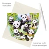 3D Pop-Up Card - Pandas Pop n' Rock Card - Luxury Greetings Card For Kids, For Him, For Her, For Birthday