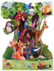 3D Pop-Up Card Forest Animals Swing Card - Luxury Card for Kids, Family, Her, Him