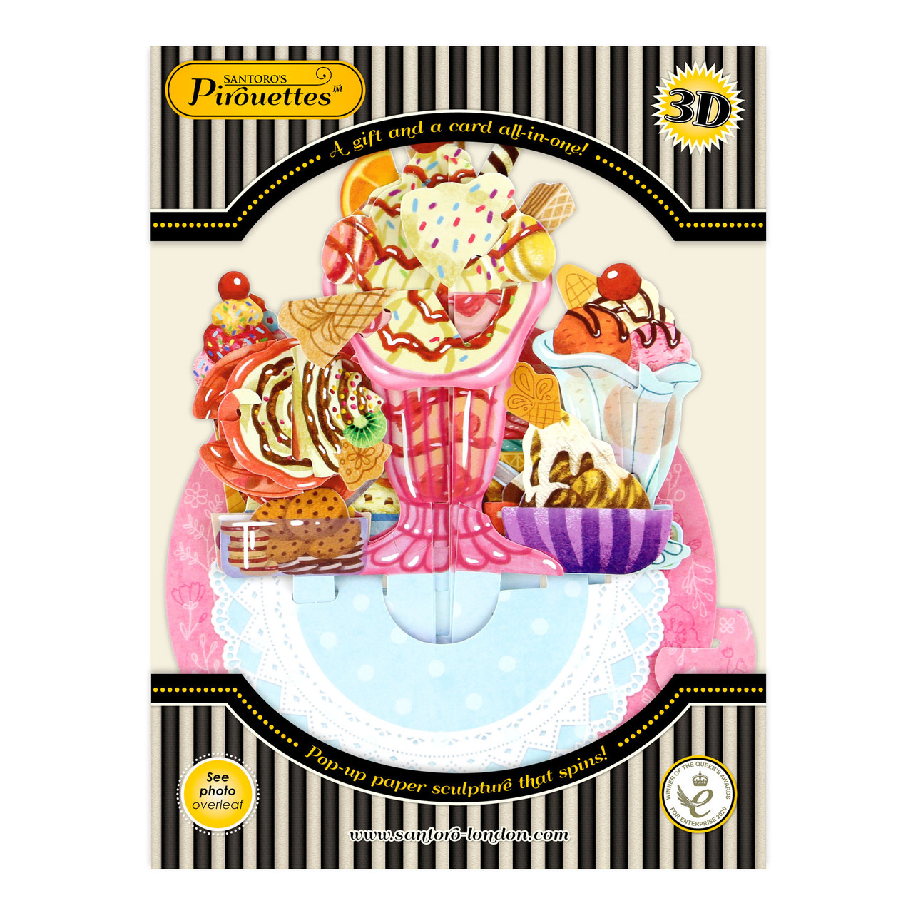 SANTORO Pirouette 3D-Pop-Up-Karte – The Royal Oak Pub – Besondere Grußkarte Zum Aufstellen