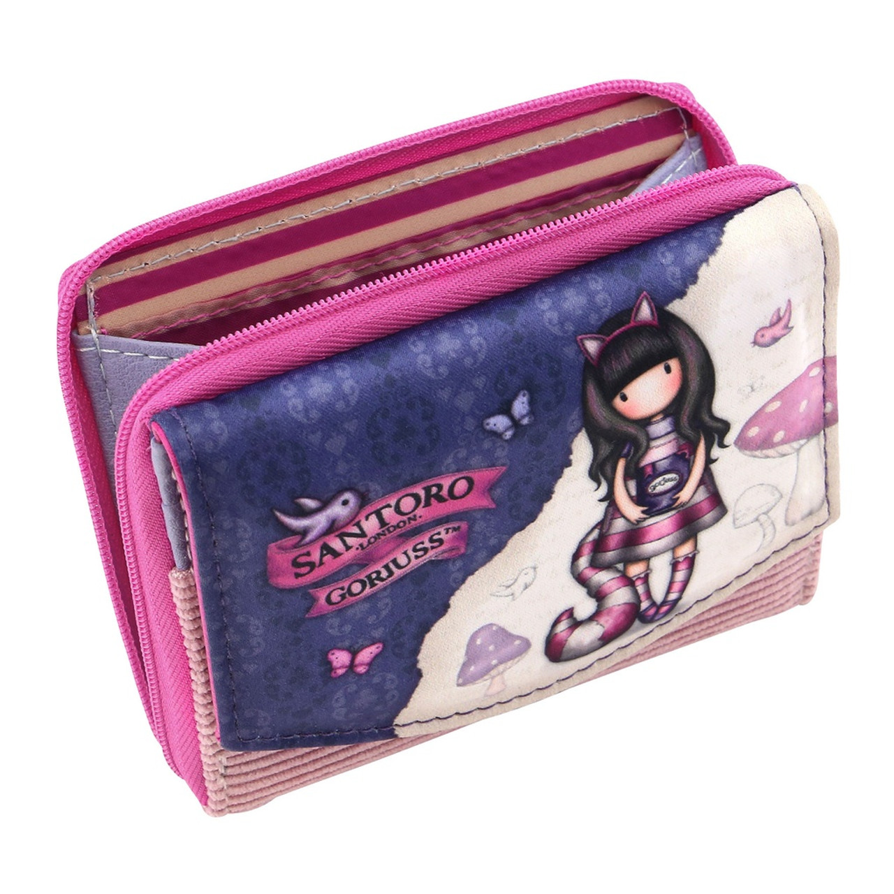 Gorjuss Through The Looking Glass Chesire Cat Wallet featuring