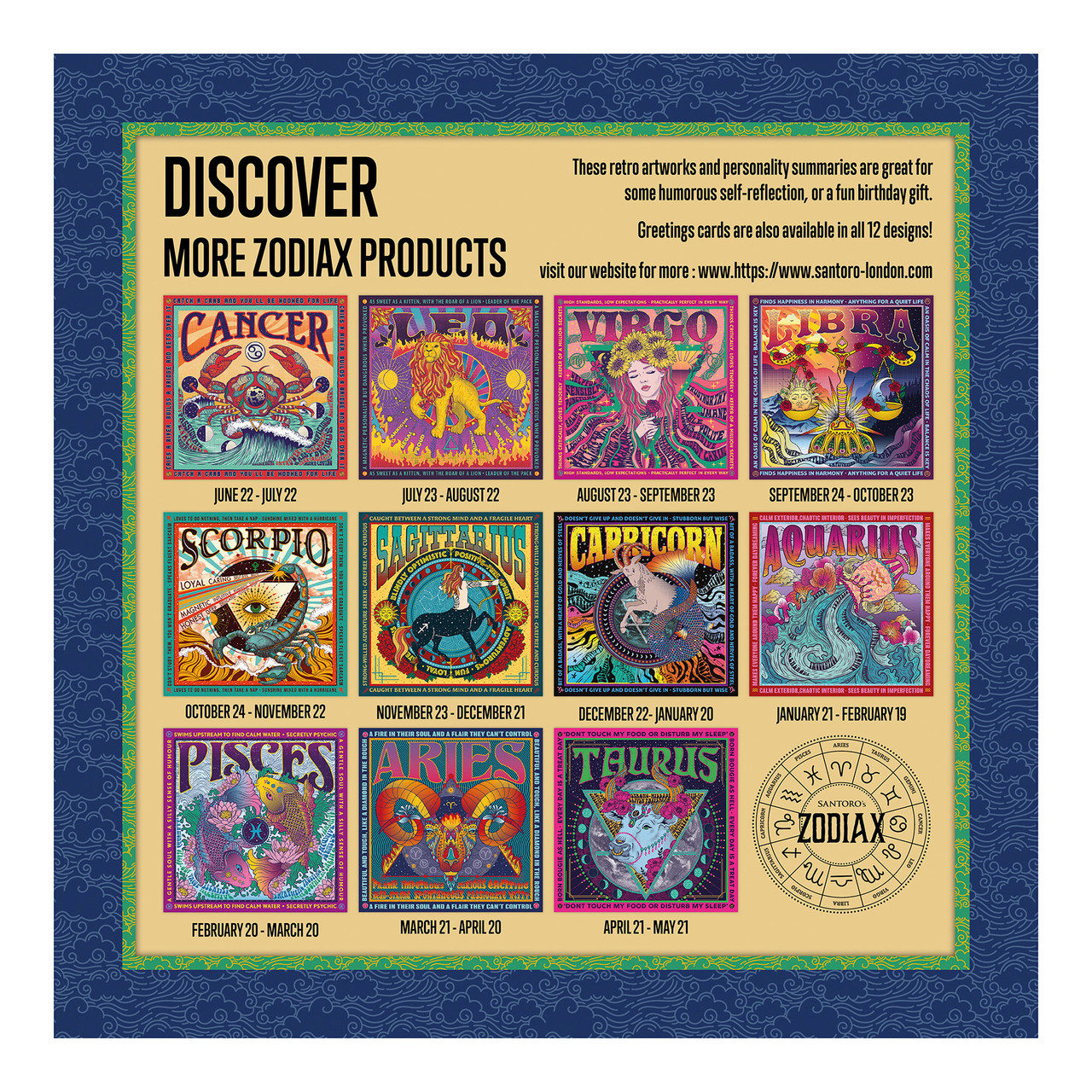 Zodiax - Puzzle - Gemini - Santoro London