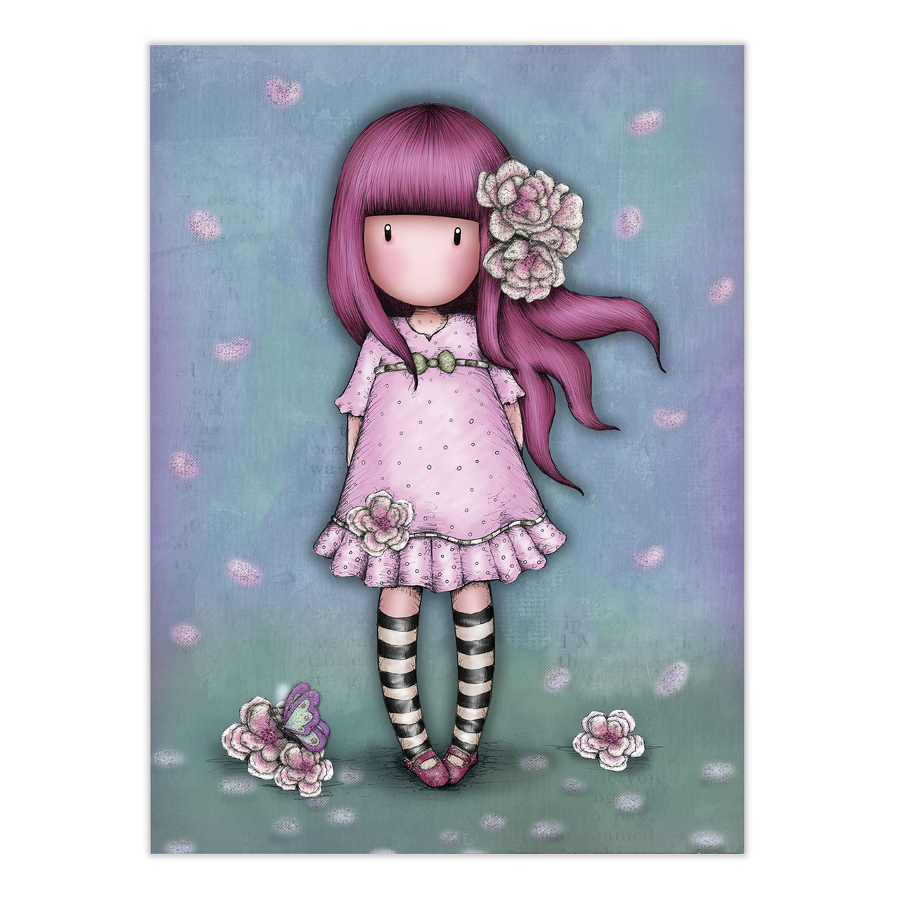 Gorjuss Greeting Card - Cherry Blossom - For Her, Kids, Friends