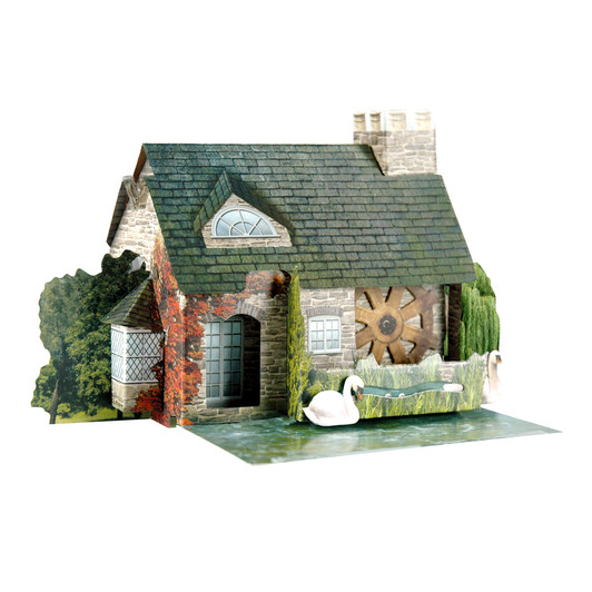 3D Pop-up Card - The Watermill Pop-Up Place Pop-Up Place - Luxury Greetings Card For Her, Him, Birthday, Mother's Day, Father's Day, Any Occasion