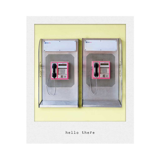 Incidental Instants Hello - trendy greeting card to say hi.