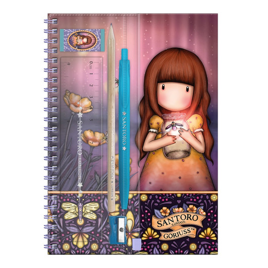 Gorjuss - A5 Notebook with Stationery - Fairy Dusk - Santoro