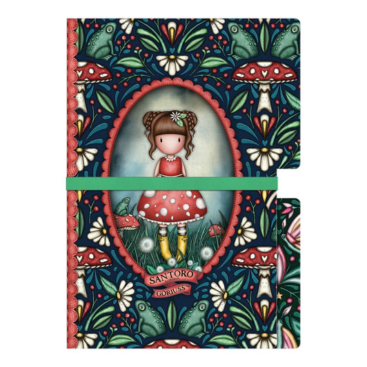 Gorjuss - Set of 2 Stitched Notebooks - Little Mushroom / Woodland Wildflower:9043
